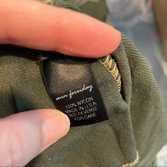 Ann Ferriday Green Sleeveless Lace Details Y2K Knit Top OS - Picture 7 of 8